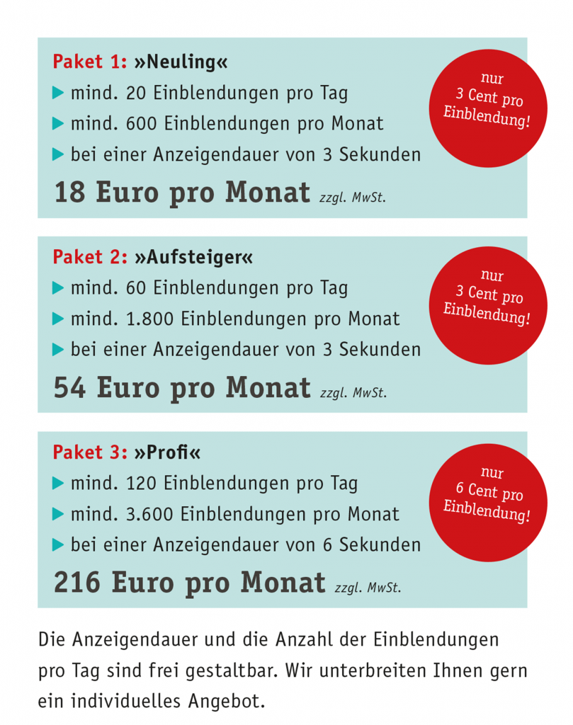 Werbepaket 1-3